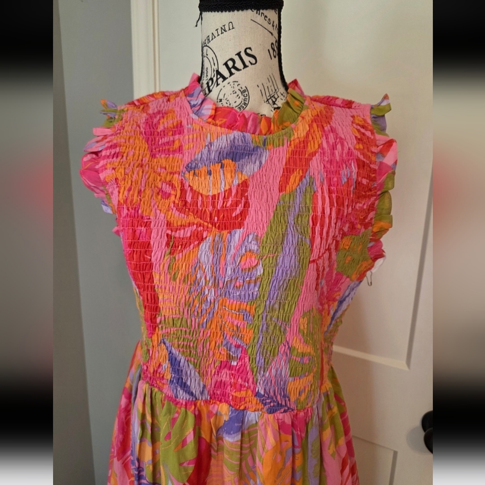 Tropical Maxi Dress By J. Marie-NWT - Picture 2 of 8